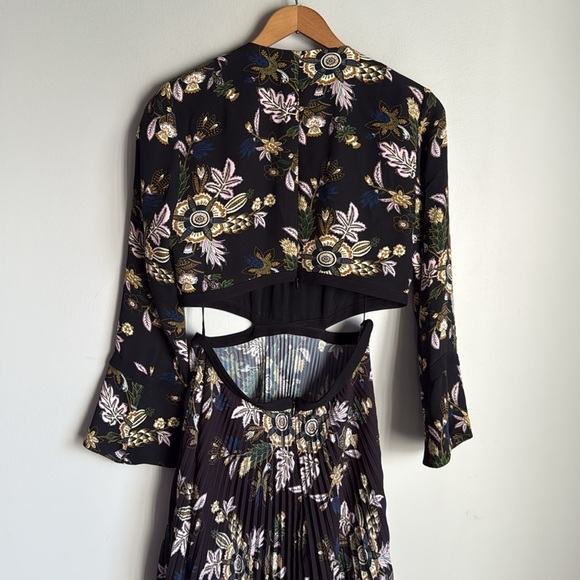 A.L.C. Josefa Silk Midi Dress 8 - Picture 9 of 14